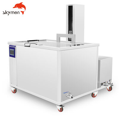 Limpeza automática por ultra-som para pneus com elevador pneumático