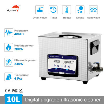 Skymen banho ultrassônico de 2,85 galões para a placa de circuito com 200W Heater And Basket