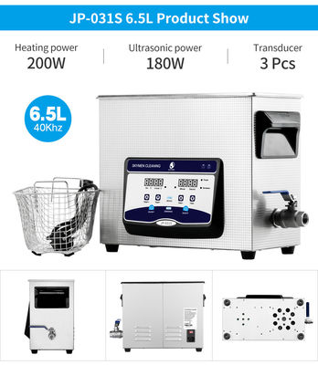 Banho ultrassônico dos Skymen para o equipamento do mergulhador com o calefator 200W 1,72 galões