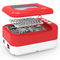 Líquido de limpeza ultrassônico pequeno portátil, CE dental ultrassônico vermelho Rohs do líquido de limpeza
