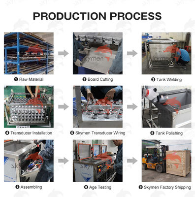 Limpeza ultrassônica industrial de 135L 1800W com temporizador digital 380V/220V