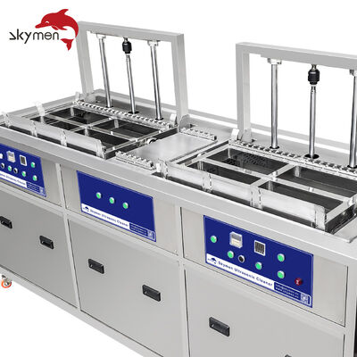 Máquina de limpeza ultrassônica de estágio duplo com rolo para limpeza industrial eficiente
