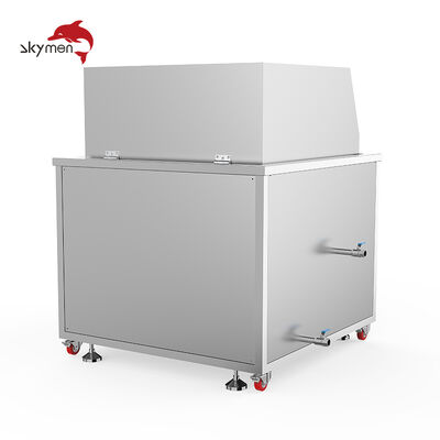 Máquina industrial de limpeza ultrassônica de spray rotativo de alta pressão para desengorduramento de peças de metal