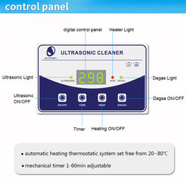 JP-009 o tampo da mesa ultrassônico de alta frequência 60W do líquido de limpeza 1.3L para a precisão molda os pinos do injetor