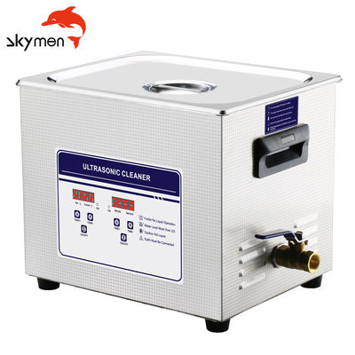 líquido de limpeza ultrassônico de 15L 360W Benchtop para o recipiente de vidro do conta-gotas