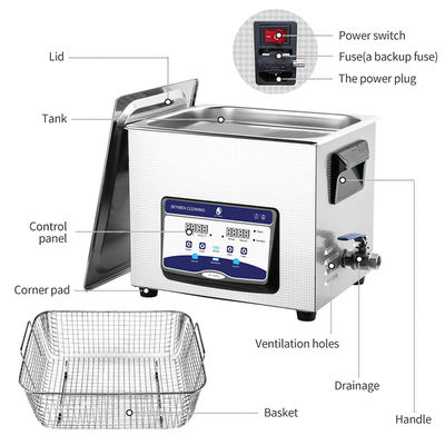 Uma limpeza ultrassônica Mchine de 2,85 galões para remover o ponto de solda com o poder 200w de aquecimento para remover a resina