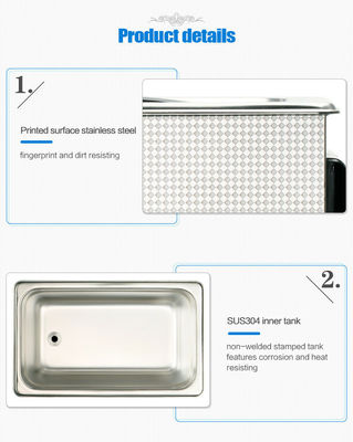 Banho ultrassônico dos Skymen para a caixa de cartucho dos revólveres com o calefator 200W 1,72 galões