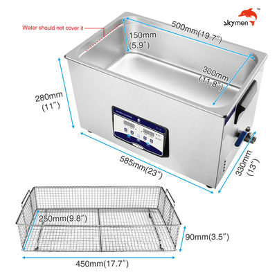 Líquido de limpeza ultrassônico de Benchtop da tomada dos E.U. 0.8mm Shell 480W para o PWB