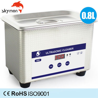 ROHS 2,6 polegadas de líquido de limpeza ultrassônico 0.8L dos monóculos com cesta