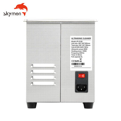 Skymen ultrassônicos do líquido de limpeza 40khz da joia da chave do toque do FCC 60W com Heater Timer