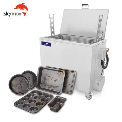 Tanque de imersão aquecido em aço inoxidável com controle de temperatura para limpeza de cozinha