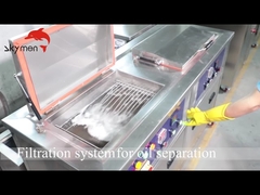 Líquido de limpeza ultrassônico industrial 360L 3600W do temporizador ajustável para pinos/perfuradores do ejetor