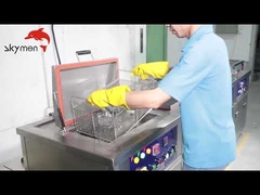 Arruela ultrassônica industrial 135L do líquido de limpeza da C.A. 220V/380V com enxaguamento/filtro/secador